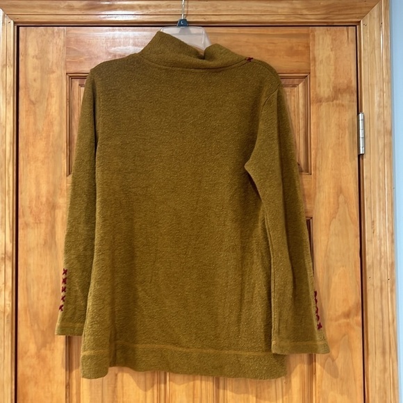 Yak & Yeti Womens Brown/Yellow Knit Sweater - Picture 5 of 5
